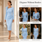 ✨ Romantic Elegance | Women's Ruched Midi Dress with 3D Rose Details