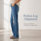 ✨ Timeless Denim Comfort | Women's Distressed Straight-Leg Jeans