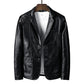 ✨ Premium Urban Style | Men's Tailored Slim-Fit PU Leather Jacket