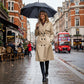 🍂 Timeless Style | Women's Belted Double-Breasted Trench Coat