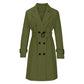🍂 Timeless Style | Women's Belted Double-Breasted Trench Coat