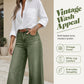 ✨ Flattering Denim Style | Women's Vintage High-Waisted Wide-Leg Jeans