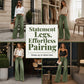 ✨ Flattering Denim Style | Women's Vintage High-Waisted Wide-Leg Jeans
