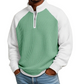 ✨ Easy Everyday Comfort | Men's Waffle-Knit Quarter-Zip Shirt