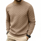 ✨ Premium Everyday Comfort | Men's Textured Checkerboard Crewneck Sweatshirt