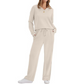 ✨ Effortless Comfort | Women's V-Neck Knit Top & Pants 2-Piece Lounge Set