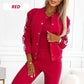 ✨ Effortless Versatility | Women's Jacket, Tank Top & Pants 3-Piece Set