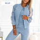 ✨ Effortless Versatility | Women's Jacket, Tank Top & Pants 3-Piece Set