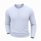 ✨ Easy Everyday Comfort | Men's Classic Henley Long-Sleeve Shirt