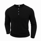 ✨ Easy Everyday Comfort | Men's Classic Henley Long-Sleeve Shirt