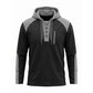 ✨ Elevated Comfort | Men's Waffle-Knit Color-Block Lace-Up Hoodie