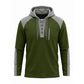 ✨ Elevated Comfort | Men's Waffle-Knit Color-Block Lace-Up Hoodie