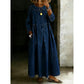 ✨ Easy Everyday Comfort | Women's Loose Long-Sleeve Maxi Dress with Pockets