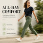 ✨ Practical Everyday Comfort | Women's Straight-Leg Multi-Pocket Cargo Pants