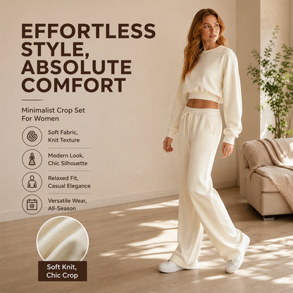 ✨ Easy Everyday Comfort | Women's Sweatshirt & Pants 2-Piece Set