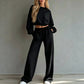 ✨ Easy Everyday Comfort | Women's Sweatshirt & Pants 2-Piece Set