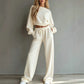 ✨ Easy Everyday Comfort | Women's Sweatshirt & Pants 2-Piece Set