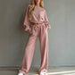 ✨ Easy Everyday Comfort | Women's Sweatshirt & Pants 2-Piece Set
