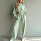 ✨ Easy Everyday Comfort | Women's Sweatshirt & Pants 2-Piece Set