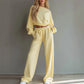 ✨ Easy Everyday Comfort | Women's Sweatshirt & Pants 2-Piece Set