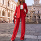 ✨ Effortless Elegance | Women's Tailored Blazer & Pants 2-Piece Set