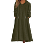❄️ Cozy Winter Comfort | Women's Plush Hooded Maxi Lounge Dress
