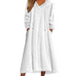 ❄️ Cozy Winter Comfort | Women's Plush Hooded Maxi Lounge Dress