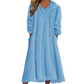❄️ Cozy Winter Comfort | Women's Plush Hooded Maxi Lounge Dress