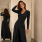 ✨ Easy Everyday Comfort | Women's Ribbed Longline Top & Slim-Fit Pants 2-Piece Set