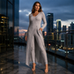 ✨ Easy Everyday Comfort | Women's Ribbed Longline Top & Slim-Fit Pants 2-Piece Set