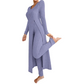 ✨ Easy Everyday Comfort | Women's Ribbed Longline Top & Slim-Fit Pants 2-Piece Set