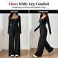 ✨ Flattering Elegance | Women's Square-Neck Ruched-Waist Wide-Leg Jumpsuit