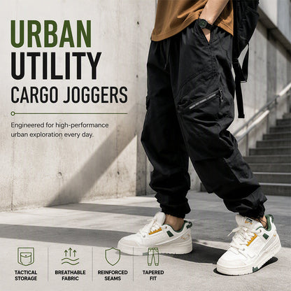 ✨ Practical Everyday Comfort | Men's Multi-Pocket Cargo Jogger Pants