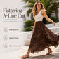 ☀️ Effortless Summer Style | Women's High-Waisted Print A-Line Maxi Skirt