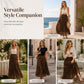 ☀️ Effortless Summer Style | Women's High-Waisted Print A-Line Maxi Skirt