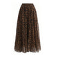 ☀️ Effortless Summer Style | Women's High-Waisted Print A-Line Maxi Skirt