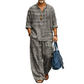 ✨ Easy Summer Style | Men's Retro Print Loose-Fit 2-Piece Set