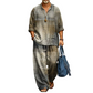 ✨ Easy Summer Style | Men's Retro Print Loose-Fit 2-Piece Set