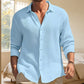 ☀️ Lightweight Comfort | Men's Waffle-Texture Relaxed Button-Up Shirt