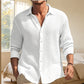 ☀️ Lightweight Comfort | Men's Waffle-Texture Relaxed Button-Up Shirt