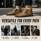 🥾 Rugged Everyday Comfort | Men's Stitched Zip-Up Casual Ankle Boots