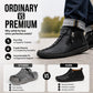 🥾 Rugged Everyday Comfort | Men's Stitched Zip-Up Casual Ankle Boots