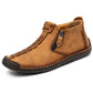 🥾 Rugged Everyday Comfort | Men's Stitched Zip-Up Casual Ankle Boots