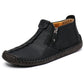 🥾 Rugged Everyday Comfort | Men's Stitched Zip-Up Casual Ankle Boots