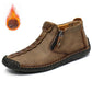 🥾 Rugged Everyday Comfort | Men's Stitched Zip-Up Casual Ankle Boots
