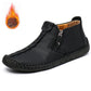 🥾 Rugged Everyday Comfort | Men's Stitched Zip-Up Casual Ankle Boots