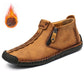 🥾 Rugged Everyday Comfort | Men's Stitched Zip-Up Casual Ankle Boots