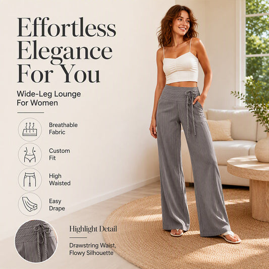✨ Easy Everyday Style | Women's Striped Wide-Leg Casual Pants