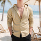 ✨ Easy Everyday Comfort | Men's Striped Long-Sleeve Hooded Shirt