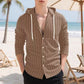 ✨ Easy Everyday Comfort | Men's Striped Long-Sleeve Hooded Shirt